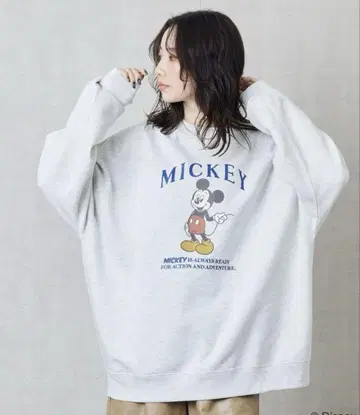 새상품급 FREAK'S STORE 미키 맨투맨 그레이