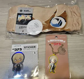 코난 콜라보 키링 스티커 세트 아마무 토오루 LEPSIM
