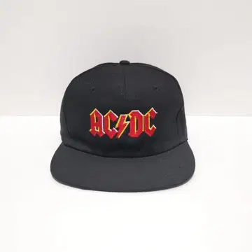 80s AC/DC ACDC 스냅백 캡 CAP 블랙 USA