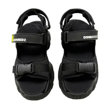 새상품 DSQUARED2 통굽 밑창 블랙 스트랩 스포츠 샌들