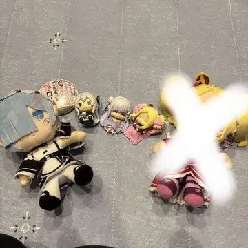 리제로 봉제 인형 렘 에밀리아 에키드나 피규어 묶음 판매