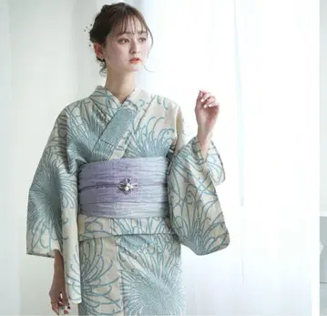 연보라~스카이블루 그라데이션 유카타 오비(오비만)
