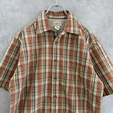 L.L.Bean 엘엘빈 반팔 셔츠 S 베이지