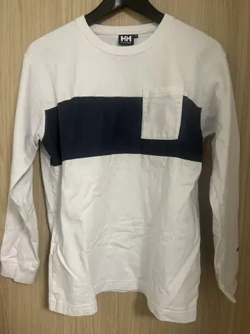 Helly Hansen 긴팔 티셔츠 화이트/네이비