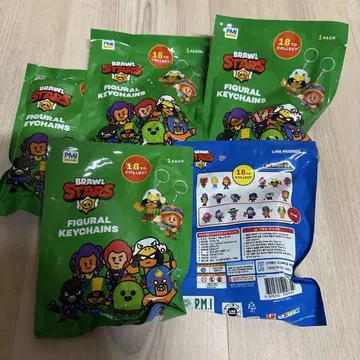 BRAWL STARS 피규어 키링 5팩 브롤스타즈