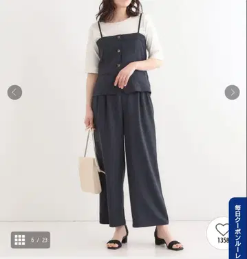 슈라루/세트업 가능 뷔스티에 와이드 팬츠