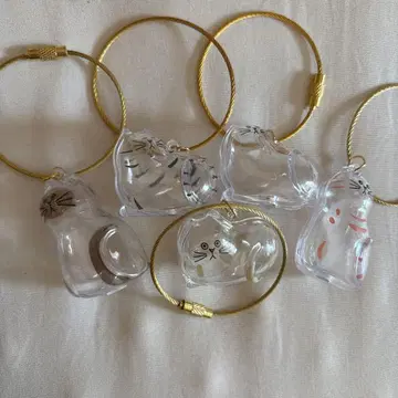브라이트 링크 가챠 전 5종 고양이 털 캡슐 토이 완구 고양이 개