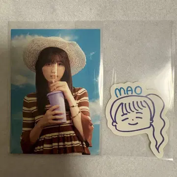 노기사카 한여름의 전국 투어 카페 이오키 마오 트레이딩 카드 스티커 혜택
