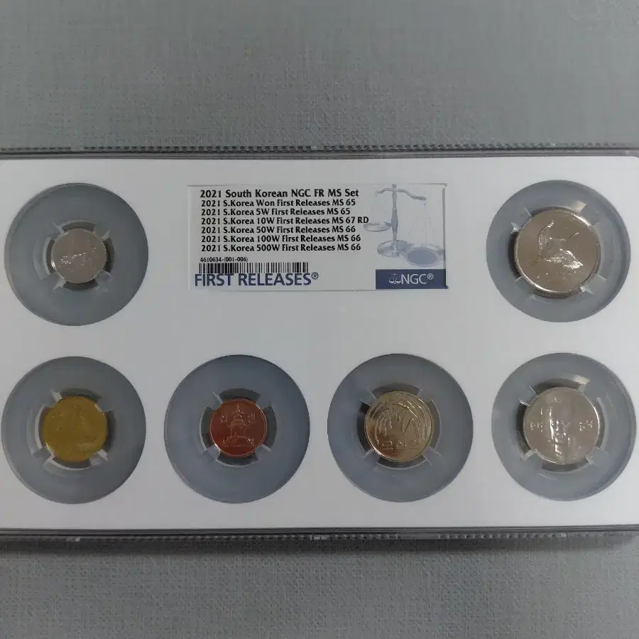 옛날돈미사용 2021년 동전 첫번째 릴리스 NGC 등급, image size:900x900