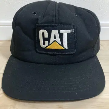 80sCAT 로고 자수 캡 블랙 프리 사이즈