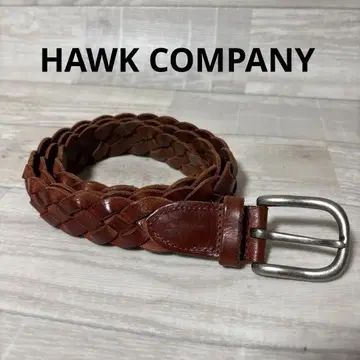 HAWK COMPANY 호크 컴퍼니 가죽 메쉬 벨트 M 보르도 천연 가죽