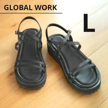 GLOBAL WORK 글로벌 워크 카타테데하케루 아츠코 샌들 통굽