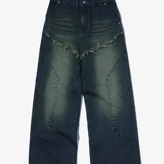★CPGN STUDIO_COMPAGNO★ Western Wide Denim Pants Indigo Kha faa8efb09780c2abdebba2d90008ce