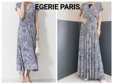 EGERIE PARIS 에제리 페이즐리 저지 원피스