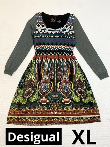 Desigual 데시구알 원피스 XL 하트 꽃