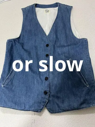 or slow 오어슬로우 데님 베스트