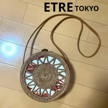 ETRE TOKYO 라탄 숄더백 바스켓 백