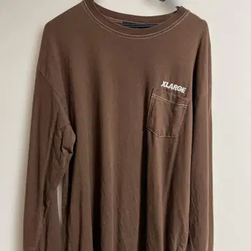 XLARGE 브라운 롱 슬리브 셔츠 L