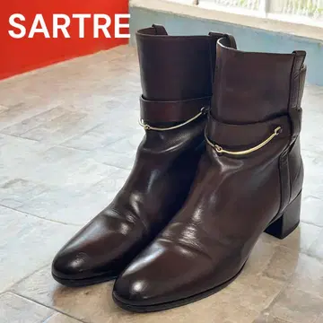 레어 SARTRE 비트 조퍼 부츠 다크 브라운 37.5