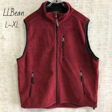 엘엘빈 L.L.Bean 베스트 와인 레드 슬리브리스 구제 의류 L