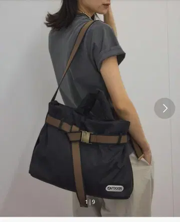 OUTDOOR 별주 2WAY 가로형 토트백