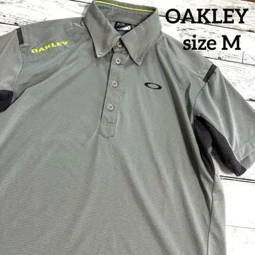 OAKLEY 반팔 M 골프웨어 남성용 버튼 다운 오클리