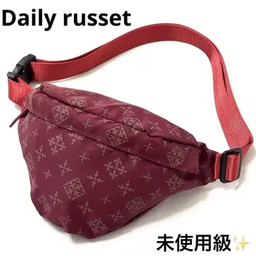 미사용급 러셋 russet 웨스트 파우치 바디백 미니 레드