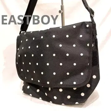 (미사용) EASTBOY 도트 무늬 메신저 백