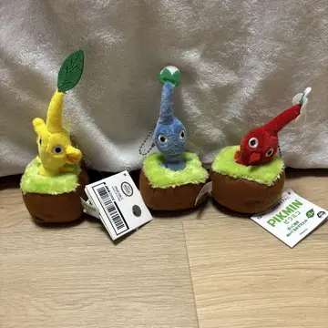 피크민 봉제 인형 키링 3종 세트