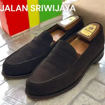 미사용급 JALANSRIWIJAYA 스웨이드 로퍼 9 브라운 18045