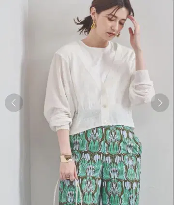 유나이티드 애로우즈 돌먼 숏 가디건 시어 가디건