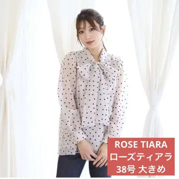 ROSETIARA 로즈 티아라 38호 블라우스 도트 리본 거의 미사용