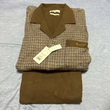 Aquascutum 체크 무늬 긴팔 파자마 L