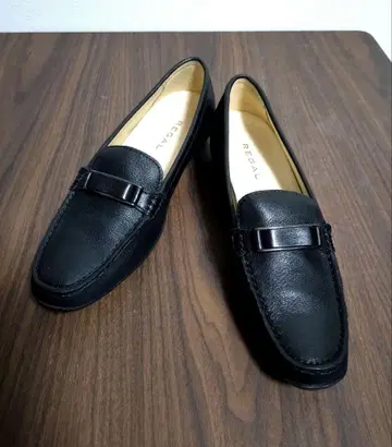 리걸 REGAL 로퍼 플랫슈즈 블랙 23cm