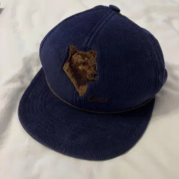 Coal Headwear 베어 자수 캡 네이비