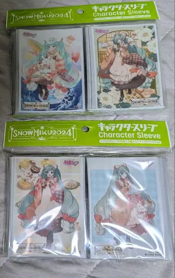 하츠네 미쿠 SNOW MIKU 2024 캐릭터 슬리브 세트 유키 미쿠