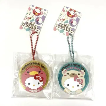 아사히야마 동물원 SANRIO 산리오 헬로키티 리플렉터 키링