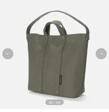 딘앤델루카 새상품 코튼 토트백 카키 L