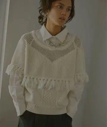 아메리 시어 도킹 니트