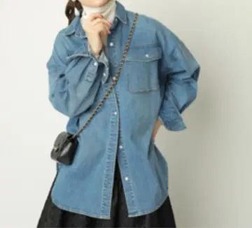 Arpege story BIG 데님 셔츠