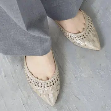 미사용급 루타론 Le Talon 포인트 사시메쉬 플랫 22cm