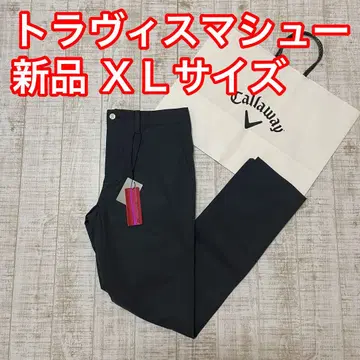 새상품 캘러웨이 트래비스 매튜 롱 바지 빨간색 택 그레이 XL 사이즈