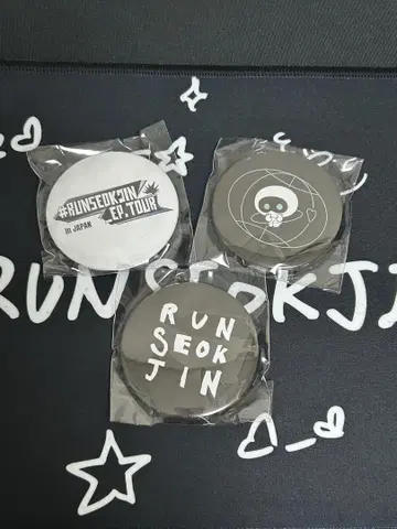 RUN SEOK JIN 캔뱃지 캡슐 토이