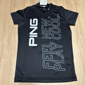 [온라인 한정판] PING 지속 냉감 하이넥 셔츠 블랙 S 여성용