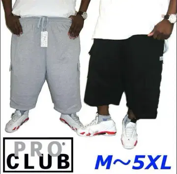 PRO CLUB 프로 클럽 맨투맨 카고 하프 팬츠 2XL