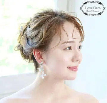 Love Tiara 트로아 파피용 지르코니아 귀찌 웨딩