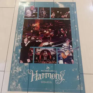 Mrs. GREEN APPLE on Harmony A3 클리어 포스터