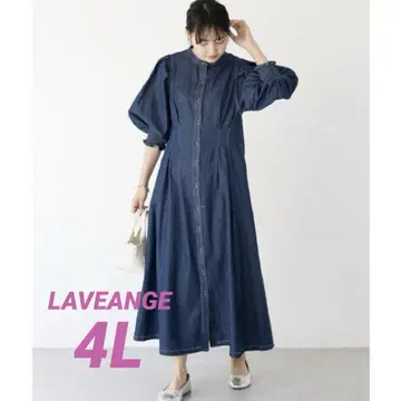 LAVEANGE 데님 허리 턱 원피스 4L