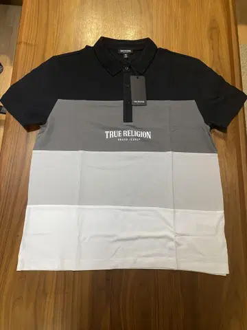 TRUE RELIGION 피케 셔츠 블랙/그레이/화이트