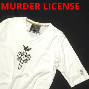 MURDER LICENSE 마더 라이선스 십자가 크로스 패턴 반팔 티셔츠